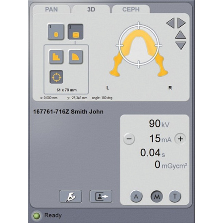 KaVo Pan eXam Plus Ceph - универсальный датчик Pan/Ceph для панорамной томографии, цефалостат, возможность дооснащения функцией 3D-томографии 6x8 см